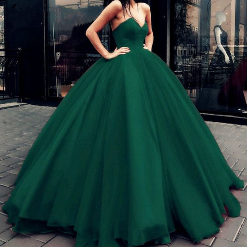 Burgundy/Red Strapless Wedding Dress Ball Gown with Sweetheart Corset