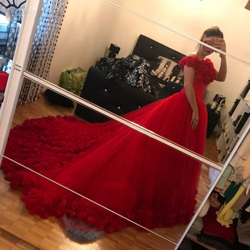 Siaoryne Luxury Pink Rose Ball Gown Debutante Gowns  Quinceanera Dresses 3D Flowers Sweet 16 Dress