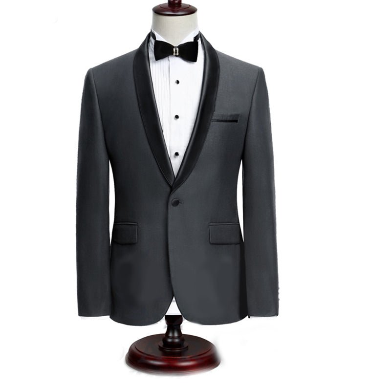 LP5512 Gentleman Two-piece Black White Groom Cheap Wedding Tuxedos Suits For Men Classic Tail Coat With Pants Slim Fit