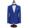 LP5511 Blue Groomsmen Notch Lapel Groom Tuxedos Green One Buttons Men Suits Wedding Best Man Suit (Jacket+Pants)