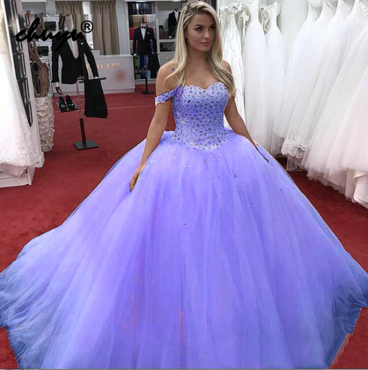 WD0520 Lilac /Pink Princess Ball Gown Quinceanera Dress Vestidos De 15 Ano Sweet Sixteen Dress Girls Birthday Party Dress