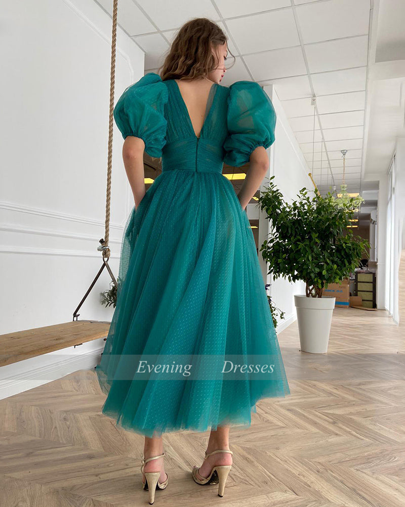 Vintage Teal Green Button Dot 1950s Gown Prom Party Dress Teal Length Siaoryne Vintage Teal Green Button Dot 1950s Gown Prom Party Dress Teal Length Siaoryne
