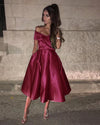 Royal Blue Knee Length Off the Shoulder Girls Homecoming Dress Short Graduation Dress SP0509
