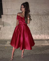 Royal Blue Knee Length Off the Shoulder Girls Homecoming Dress Short Graduation Dress SP0509