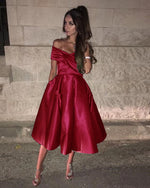 Royal Blue Knee Length Off the Shoulder Girls Homecoming Dress Short Graduation Dress SP0509