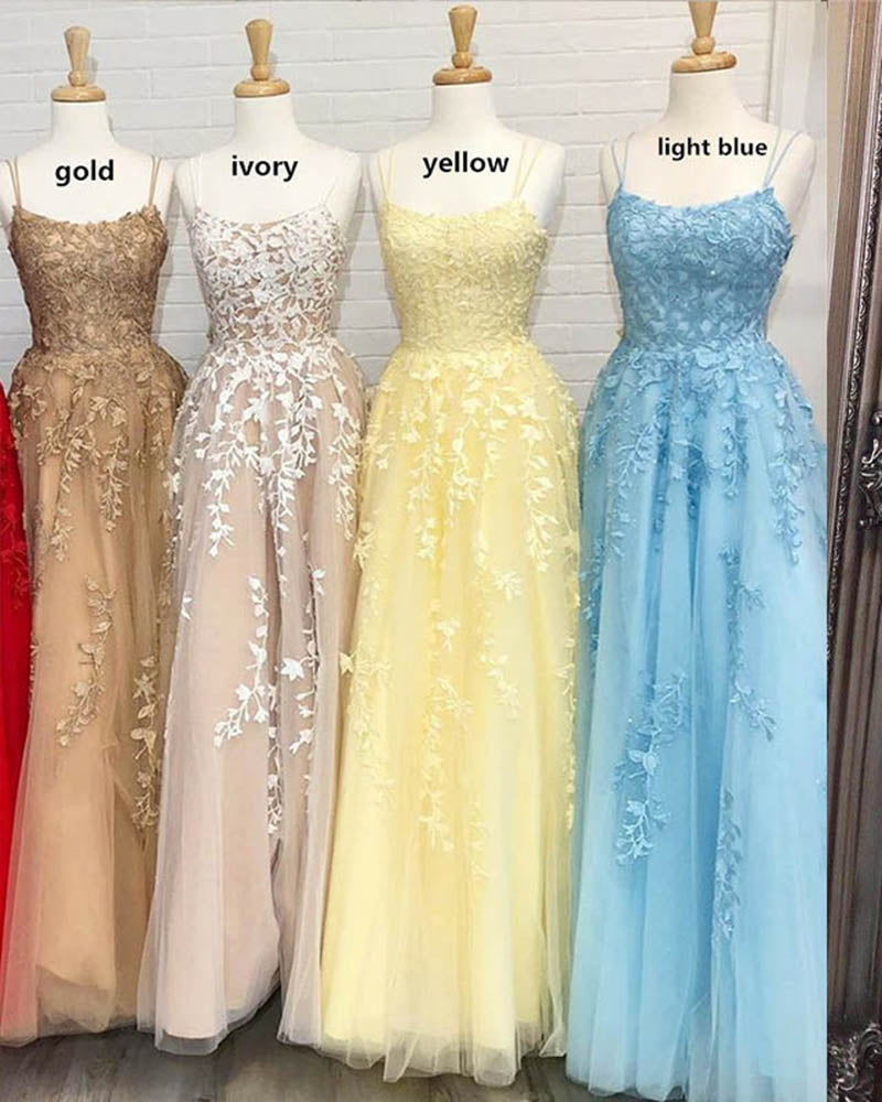 Amazing Lace Senior Graduation Prom Dress with Straps  for Girls 2022 PD0524