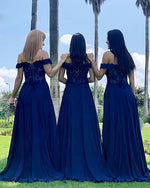 Siaoryne Off the Shoulder Rust Bridesmaid Dress  Lace Women Party Gown long PL10802