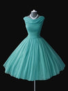 LP5511 Short Prom Dress 2018 Puffy Scoop Neck  Homecoming Gown Girls Graduation Formal Dresses