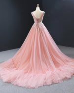 Princess Pink Ball Gown Wedding Dress Ball Goqn Quinceanera Sweet 16 Prom Gown PL0607
