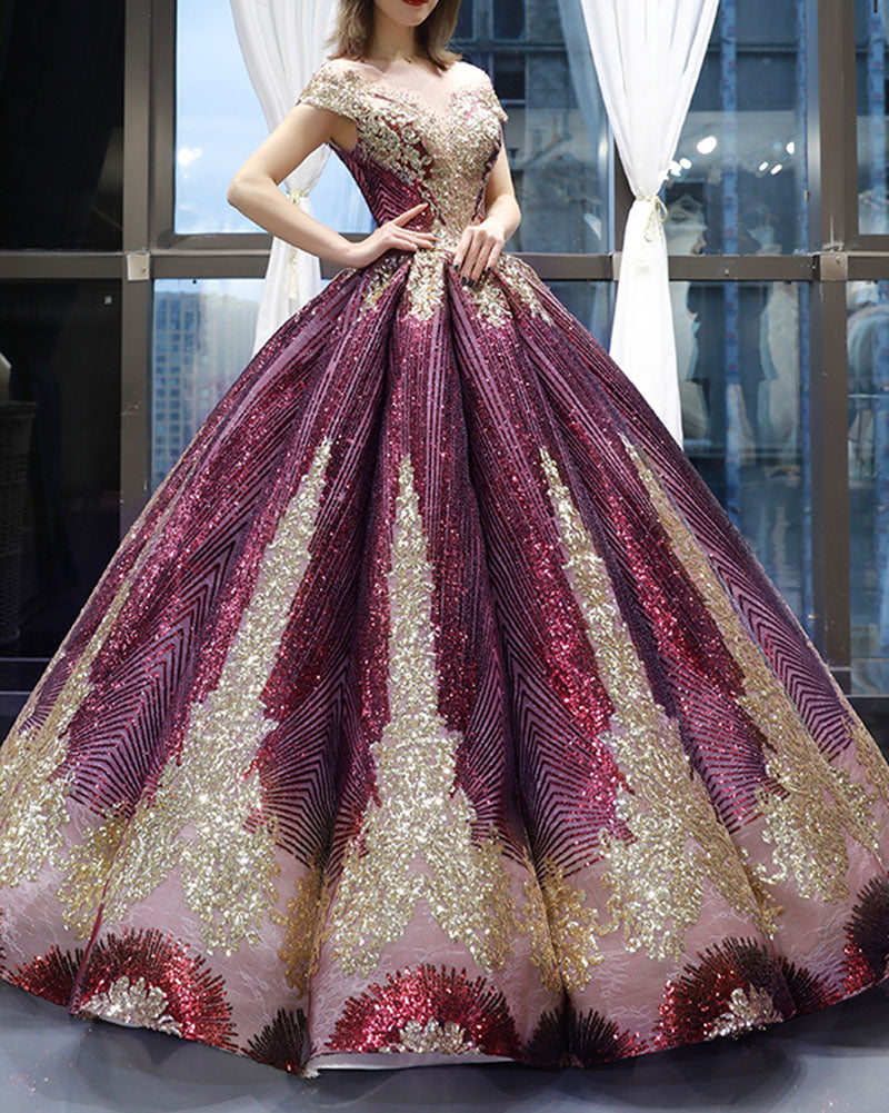 Siaroyne Luxury  Wedding Dress M asquerade Ball Gown Prom Dress PL0610