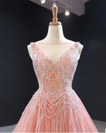 Princess Pink Ball Gown Wedding Dress Ball Goqn Quinceanera Sweet 16 Prom Gown PL0607