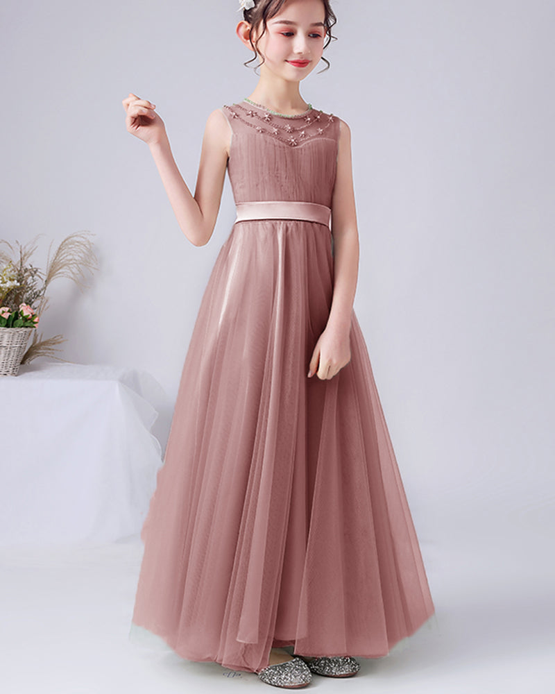 Lovely Dust Rose /Mint Junior Bridesmaid Dress Flower Girls Dress,Teen Siaoryne Lovely Dust Rose /Mint Junior Bridesmaid Dress Flower Girls Dress,Teen Siaoryne