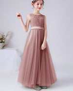Lovely Dust Rose /Mint Junior Bridesmaid Dress Flower Girls Dress,Teen Birthday Party Gown PL9192