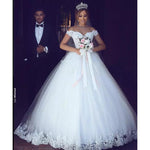 WD654 Off the Shoulder Princess Lace Wedding Dress, robe de mariee 2020