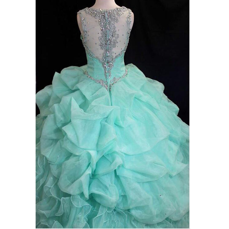 LP6956 Ball Gown Quinceanera Dress with Straps Beading Sweet 16 Dress for Girls party