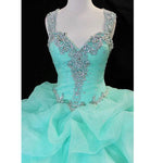 LP6956 Ball Gown Quinceanera Dress with Straps Beading Sweet 16 Dress for Girls party
