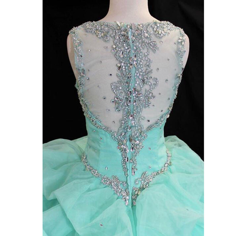 LP6956 Ball Gown Quinceanera Dress with Straps Beading Sweet 16 Dress for Girls party