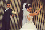 WD3391 Cap Sleeves Sexy Princess Pearl Lace wedding Dress A Line Custom Made High Quality