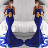 LP2300 Sexy Royal Blue Prom Gown Evening Party Dress Mermaid Sweetheart Party Gown 2018
