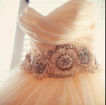 WD3340 Classic Sweetheart Ball Gown Princess Wedding Dress 2018 Romantic Bridal Gown with belt