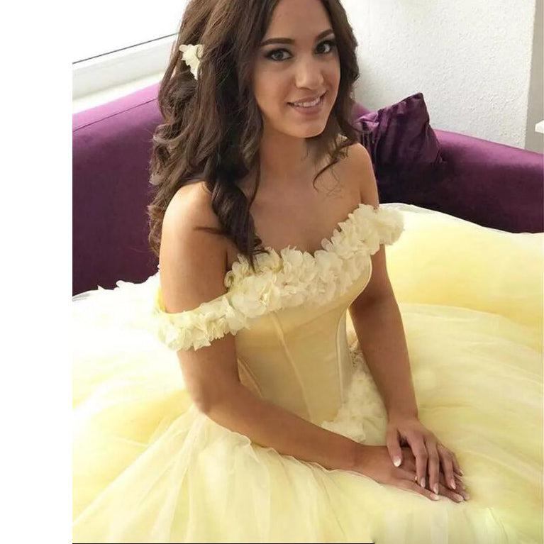 Yellow dresses for sweet 16 hotsell
