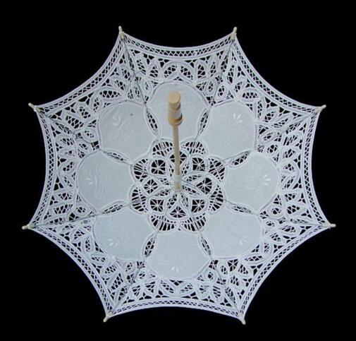 Lace Manual Opening Wedding Umbrella Bride Parasol Umbrella Accessories For Wedding Bridal Shower Umbrella for kids