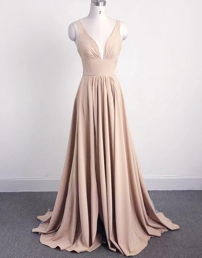 Bordeaux V Neck Bridesmaid Dresses Wedding Slit Burgundy Long robe demoiselle d'honneur PL398