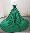 Gorgeous Emerald Green /Wine red Ball Gown Women Formal Wedding Party Dresses PL7854