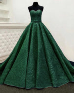 Siaoryne PL512 Princess Sweetheart Gold Ball Gown Glitter Prom Dresses Floor Length Gowns Women Vestideos de festa