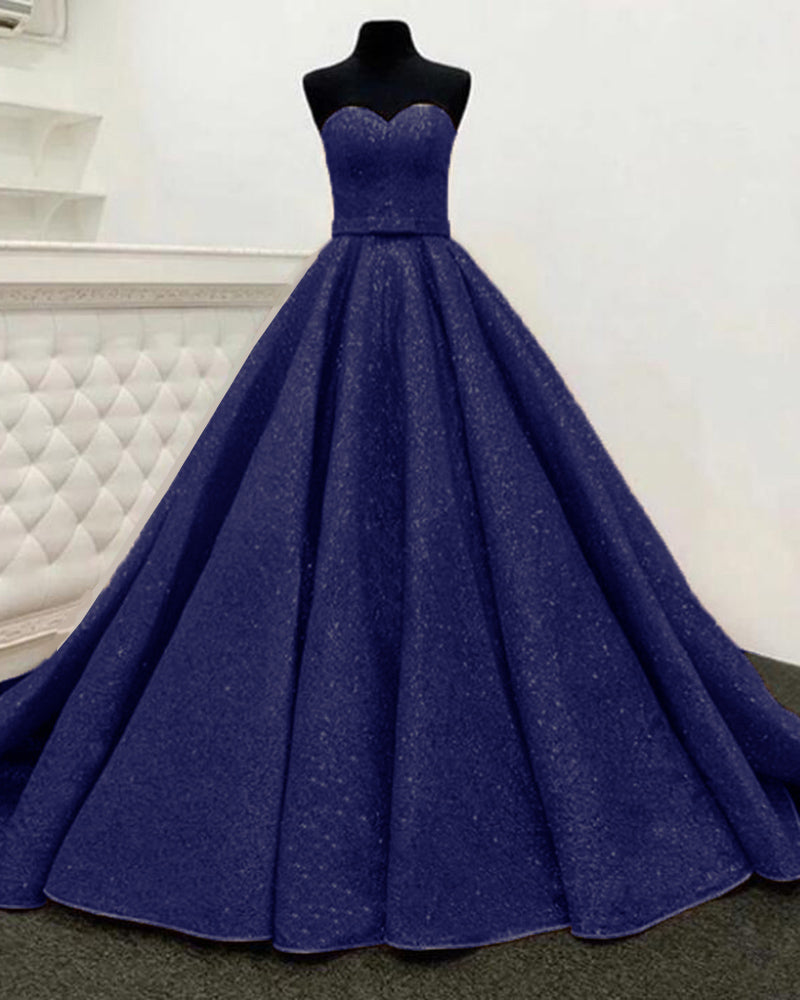 Siaoryne PL512 Princess Sweetheart Gold Ball Gown Glitter Prom Dresses Floor Length Gowns Women Vestideos de festa
