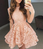 Siaoryne SP5412 Burgundy Lace Short Homecoming Prom Dress for Girls 8th grade Party Gown