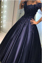 Royal Blue Ball gown Lace Quinceanera Dresses Princess  Formal  Wedding Gown PL225