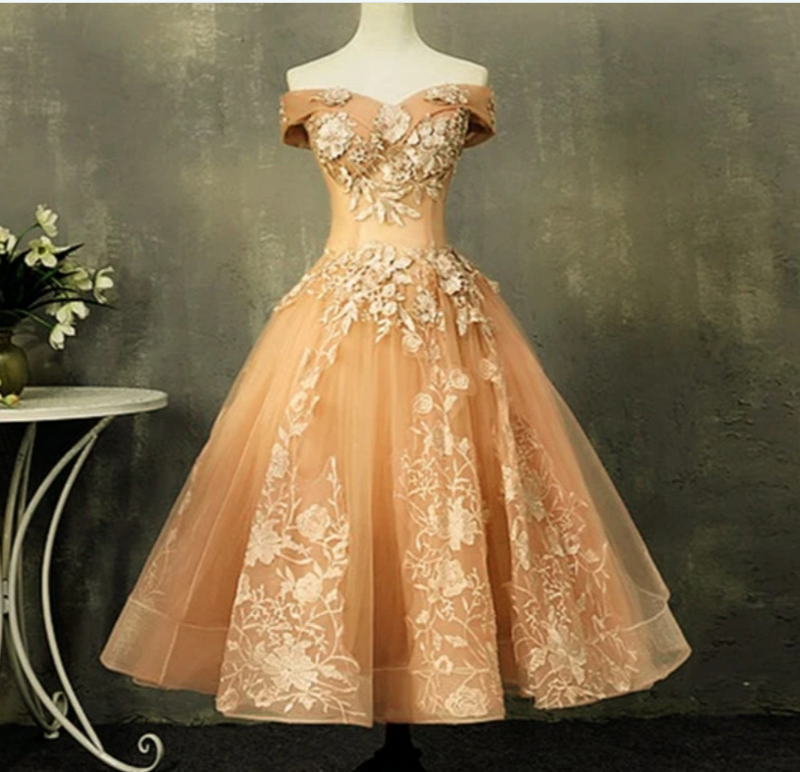 Off the Shoulder Lace Pink Short Prom Ball Gown Wedding Party Dress Dresses SP1171