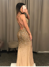Sparkly mermaid Rhinestones Prom Dresses crystal evening gowns 2020