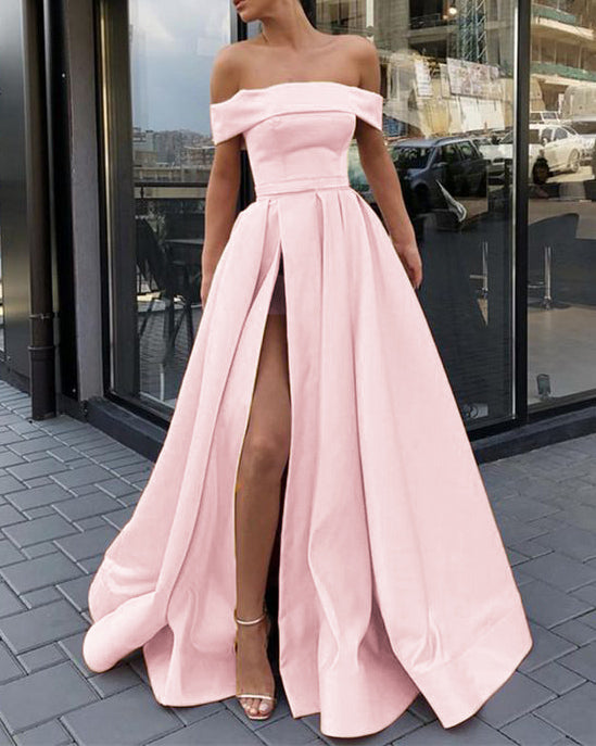 Sexy Split Leg  Yellow Long Prom Gown Women Formal Evening Dress Vestido Longo 2022 PL06022