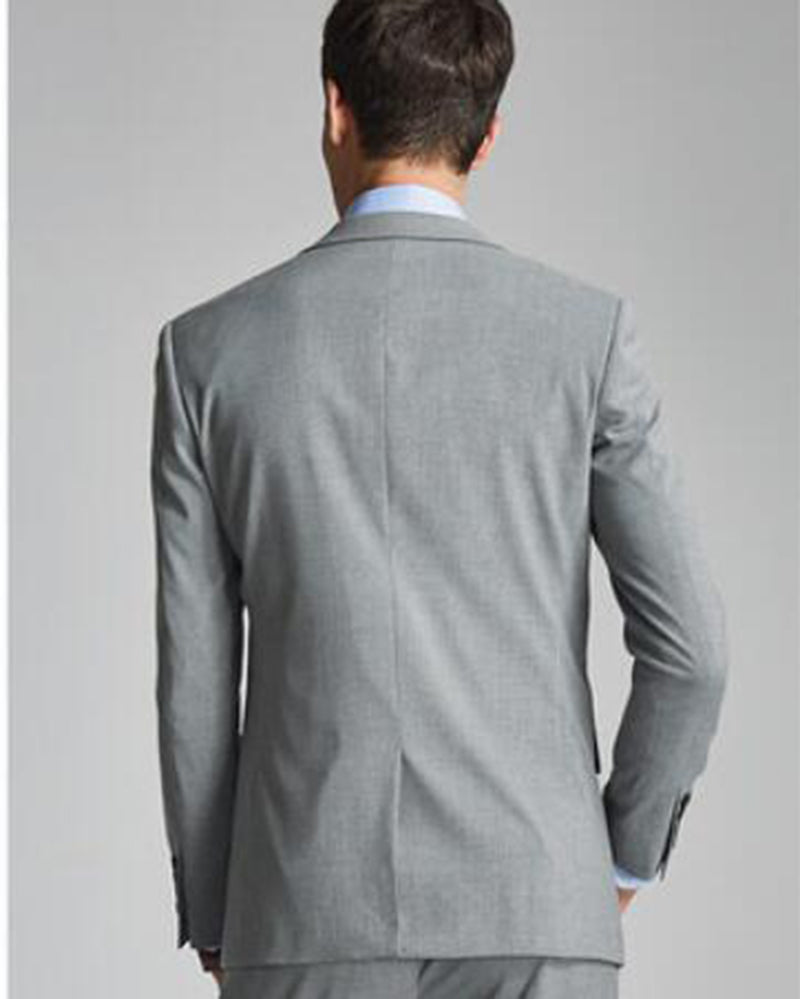 Solid Color Slim Fit Gray Suits for Men 3 Pieces ,Wedding Tuxedos SE07112