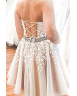 Ivory /Nude Lace Halter Short Prom Dress ,Cocktail Homecoming Gown for Junior Girls SP0804