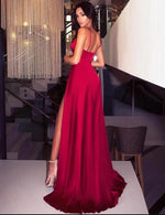 Sexy Splits Red Long Evening Party Dress Women Prom Formal Gowns PL08270