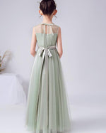 Lovely Dust Rose /Mint Junior Bridesmaid Dress Flower Girls Dress,Teen Birthday Party Gown PL9192