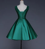 Lovely Scoop Neck Girsl Homecoming Dresses ,Green Short Prom Dress SP1017