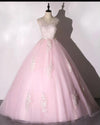Princess Pink Ball Gown Quince Dress Girls Swee 15 Prom Party Dresses PL012092
