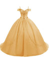 Cold Shoulder Sky Blue Sweet 16 Dresses Girls Quinceanera Gown Ball Gown Prom Dress