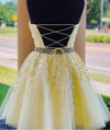 Corset Halter Short Graduation Dress White Lace Cocktail  Party Gown for Junior Girls Beaded Belt  SP05273