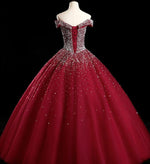 New Sparkle Princess Prom Dress Dark Royal Blue Cinderella ball gown LP3625