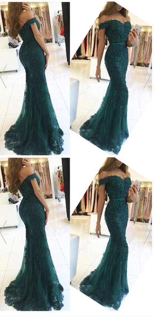 Elegant Lace Embellish Mermaid 2022 Prom Dress Wine Red Off the shoulder Evening Long Dress