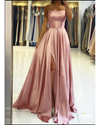 Sexy Slit Leg Red Prom Dress Long Homecoming Dress Paty Gown Girls  grad Dress PL11123