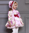 4PCS Spain Dress Girls Royal Costumes Kids Princess Wedding Birthday Dresses Party Lace Robe Fille Baby Girl Christmas Clothing