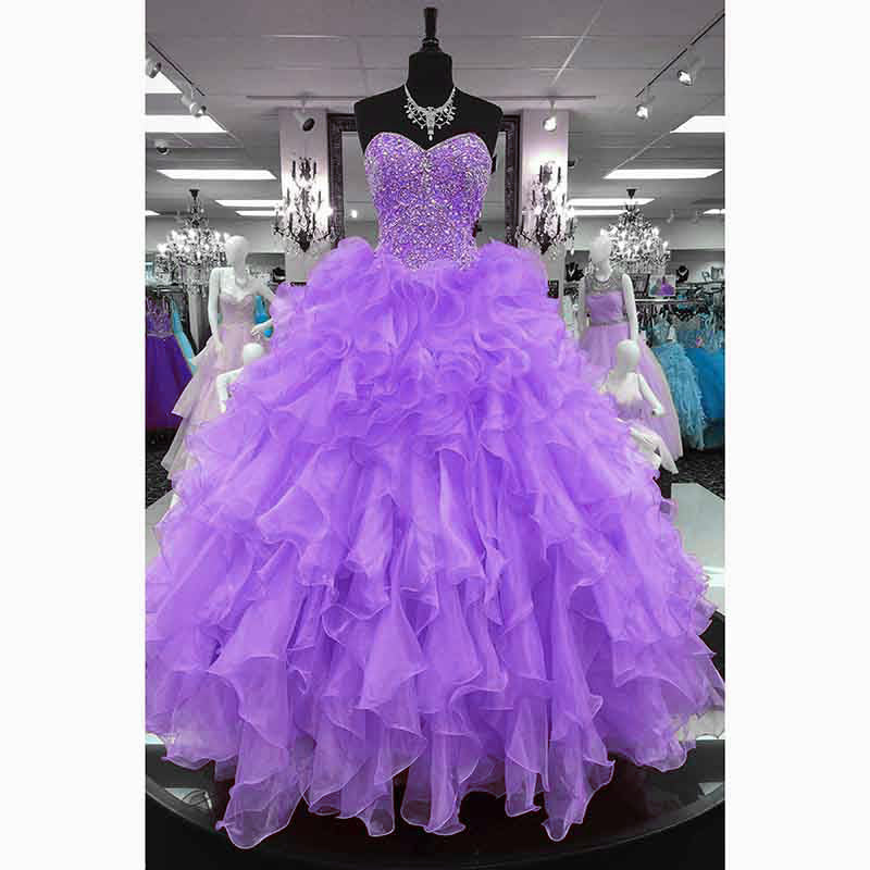 Coral /Pink Princess Ball Gown Sweetheart Diamond Crystal Sweet 16 Prom Party Gown Quinceanera Dresses 2024 LP5548