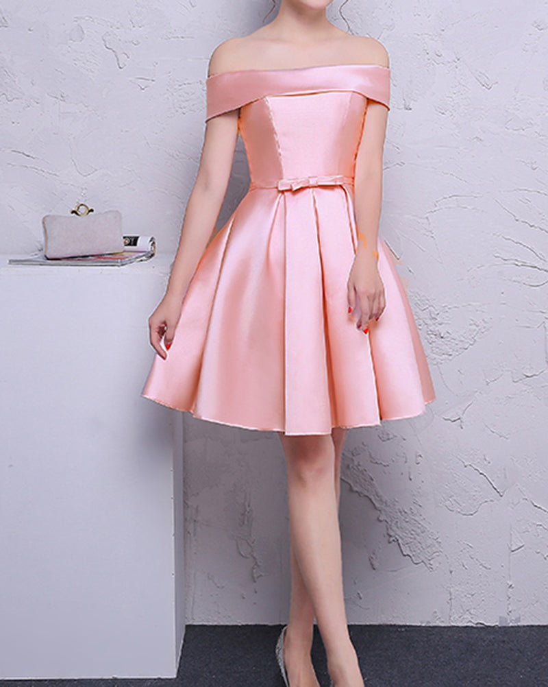 Gold Color Short Party Dresses A Line Satin Semi Formal Gown Cocktail Siaoryne Gold Color Short Party Dresses A Line Satin Semi Formal Gown Cocktail Siaoryne