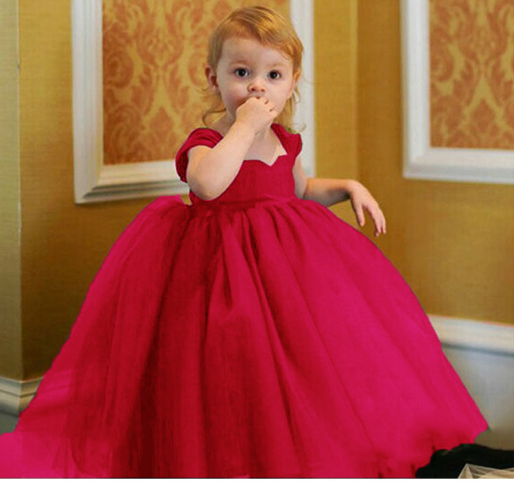 Princess Dark green Ball Gown Baby Flower Girl Dress ,Kids Party Dress with Straps ,Pageant Formal Gown for Little Girl PL01030